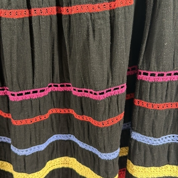 Anthropologie Carolina K Esmeralda Crochet Black Mini Dress, XSP - Picture 4 of 10